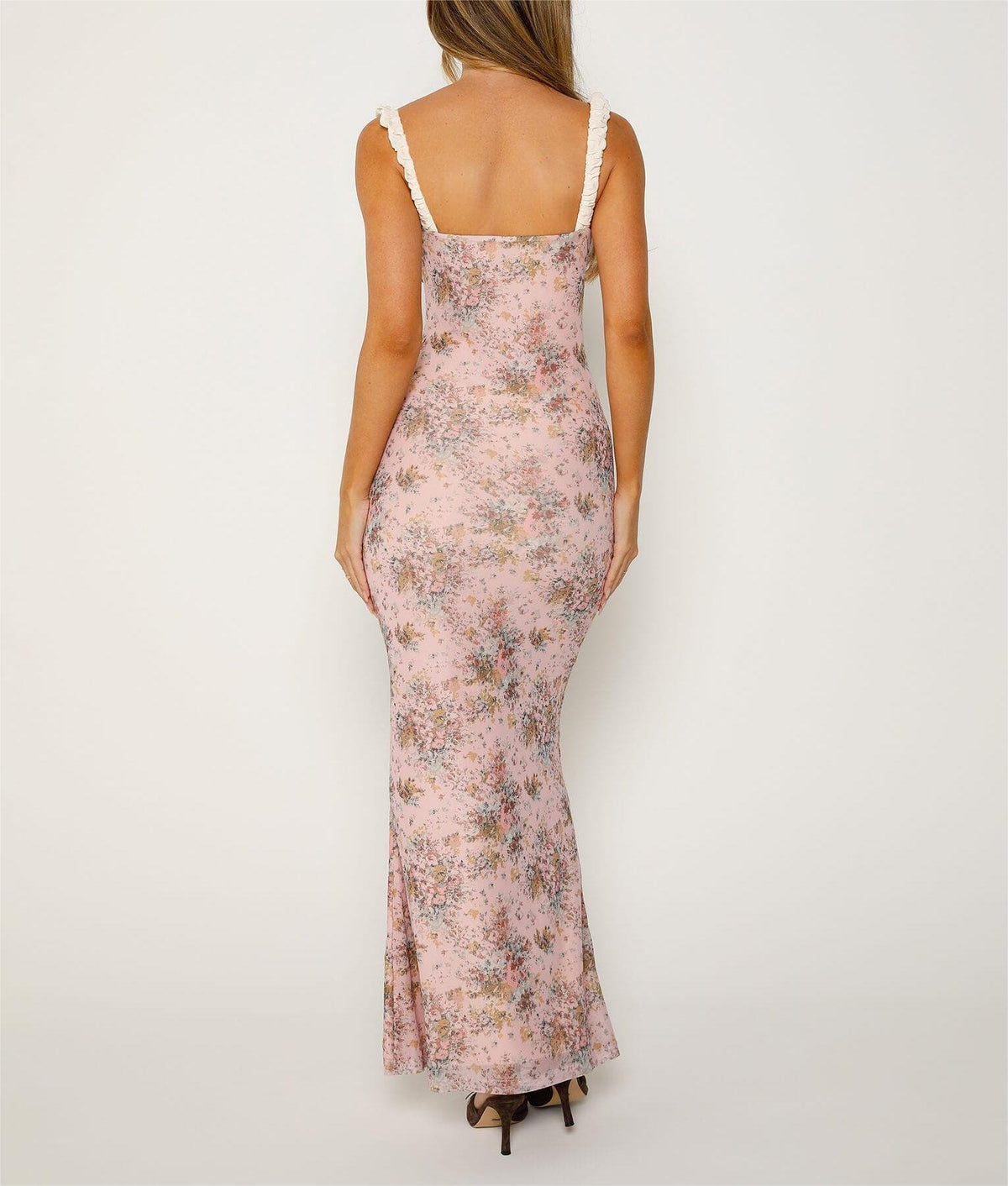 floral sleeveless dress one-step dress