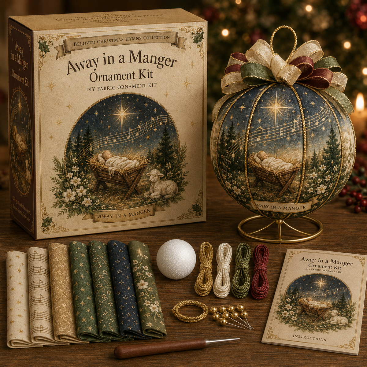 π Beloved Christmas Hymns DIY Fabric Ornament Kit