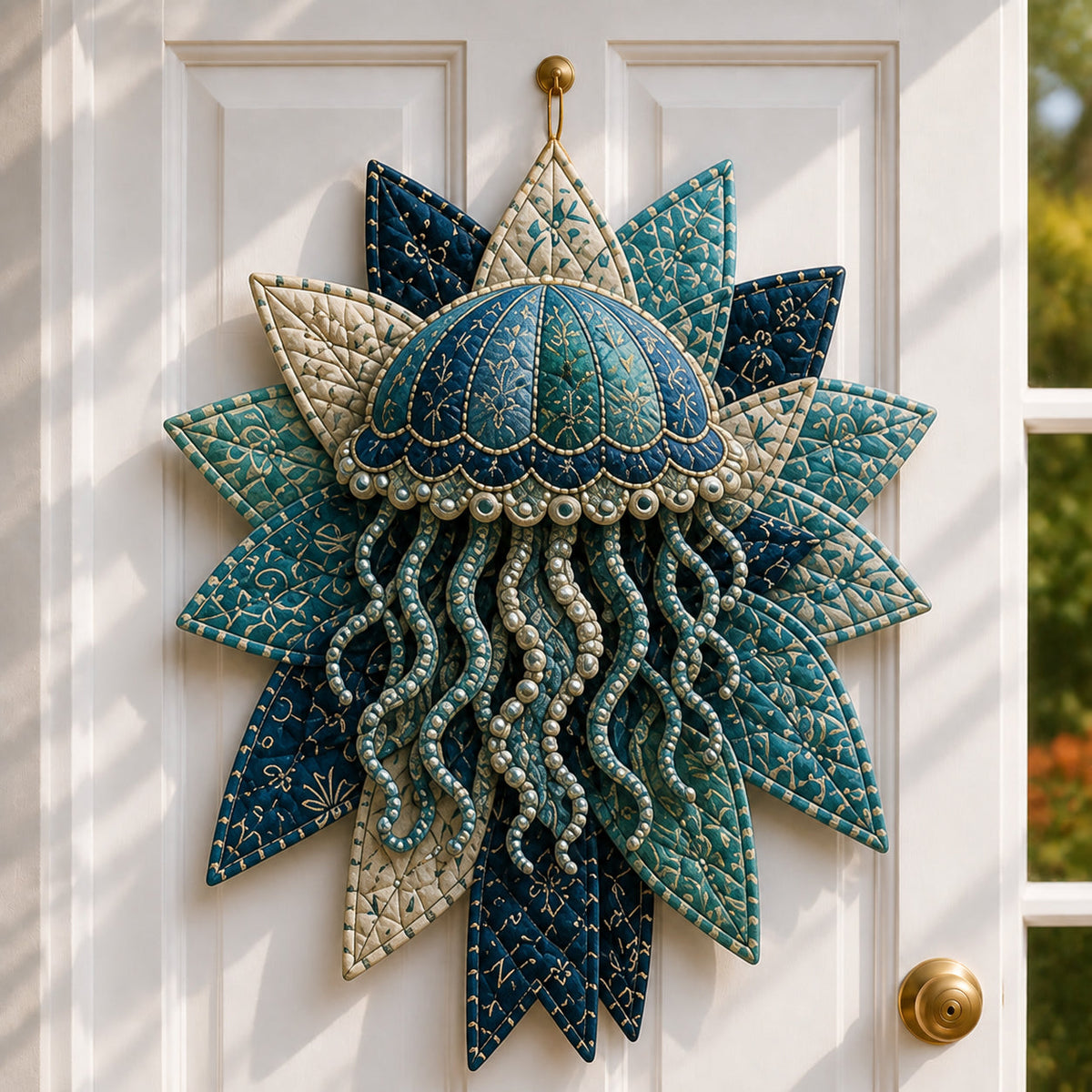 🌊 Coastal Quilted Ocean Wreath DIY Sewing Kit