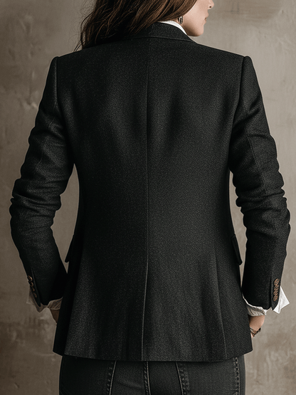 Vintage Black Tailored Black Blazer