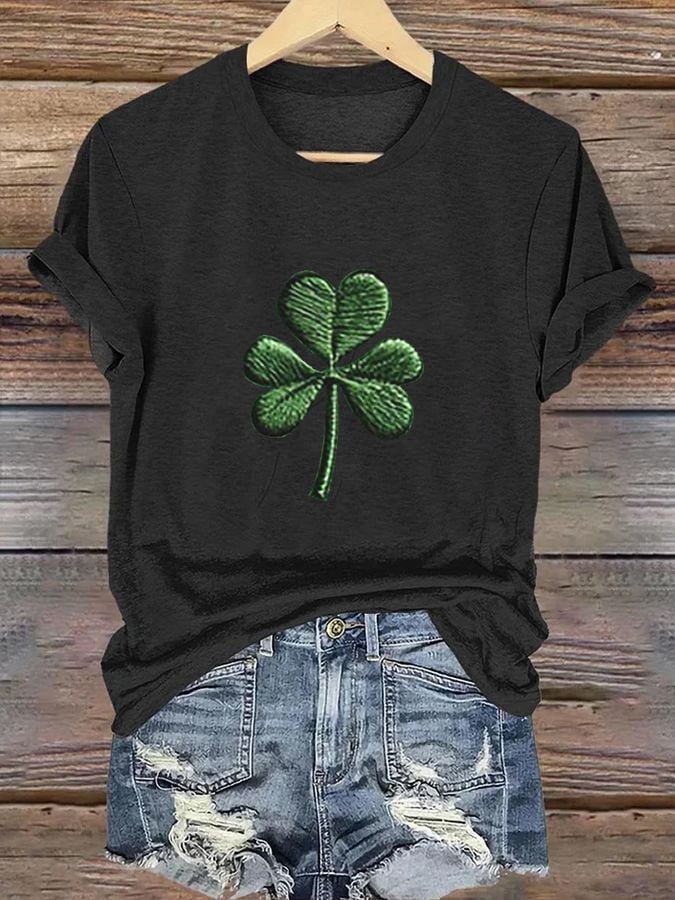 Women's St. Patrick's Day Printed Casual T-Shirt