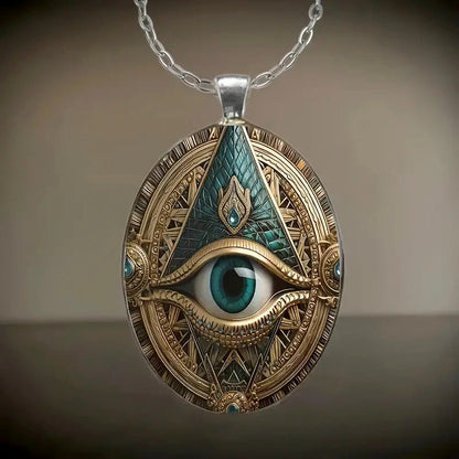 Egyptian Eye Of Horus Pendant Necklace