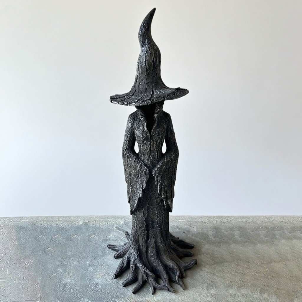 🧙‍♀️💫Hand-Painted Enchanting Witch Statue: The Guardian of Your Home