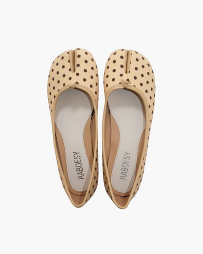 Satin Polka Dots Ballet Flats