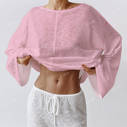 Women's Pure Pink Long Sleeve Cotton Homewear Set