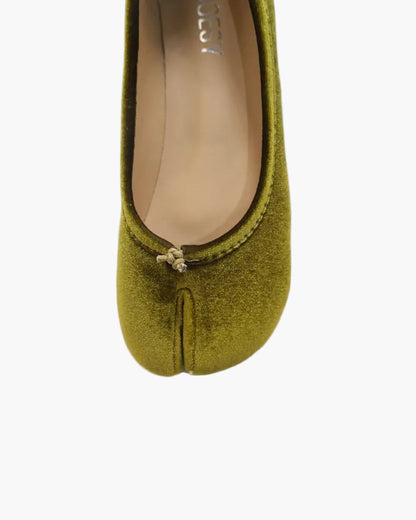 Velvet Tabi Ballet Flats