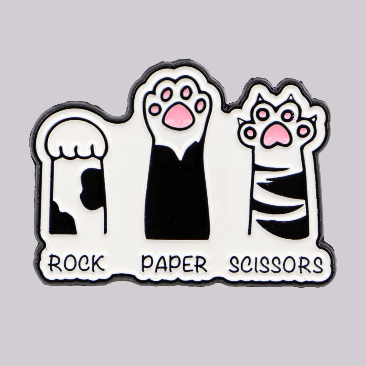 "Paw Rock Paper Scissors" Pin