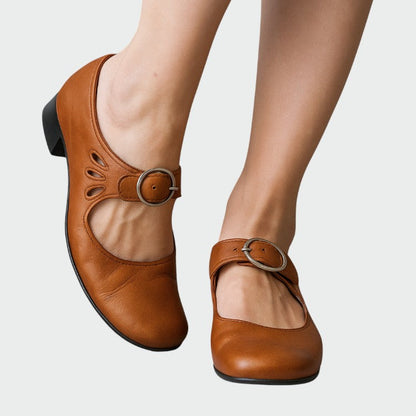 Sylvia - Buckle Mary Jane Shoes