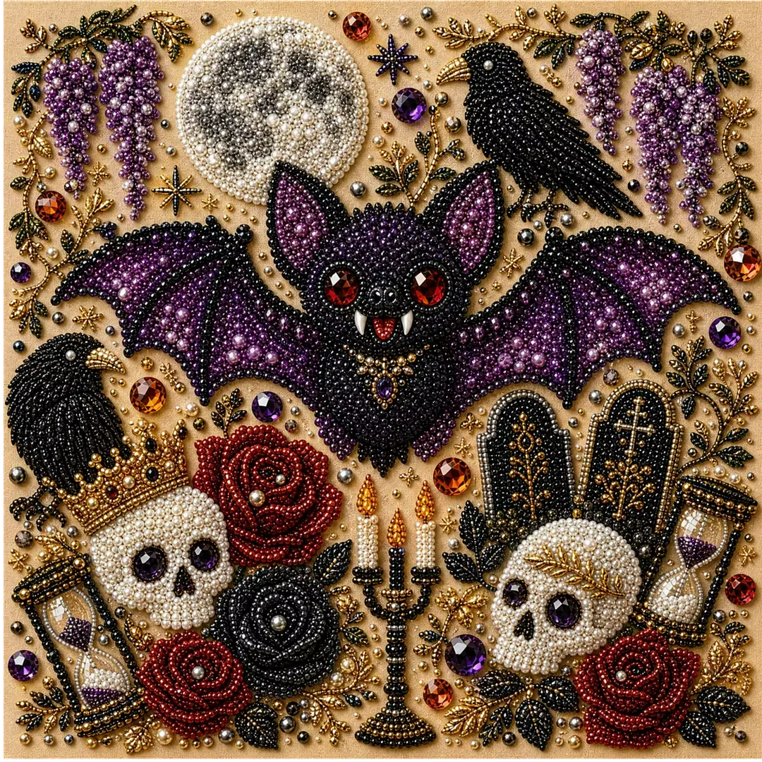 👻✨ Halloween Pearl Art DIY Kit – Create Spooky-Cute Magic