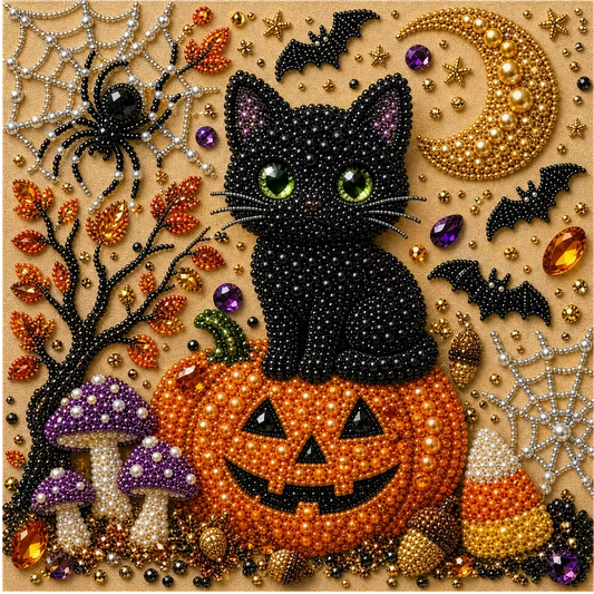 👻✨ Halloween Pearl Art DIY Kit – Create Spooky-Cute Magic