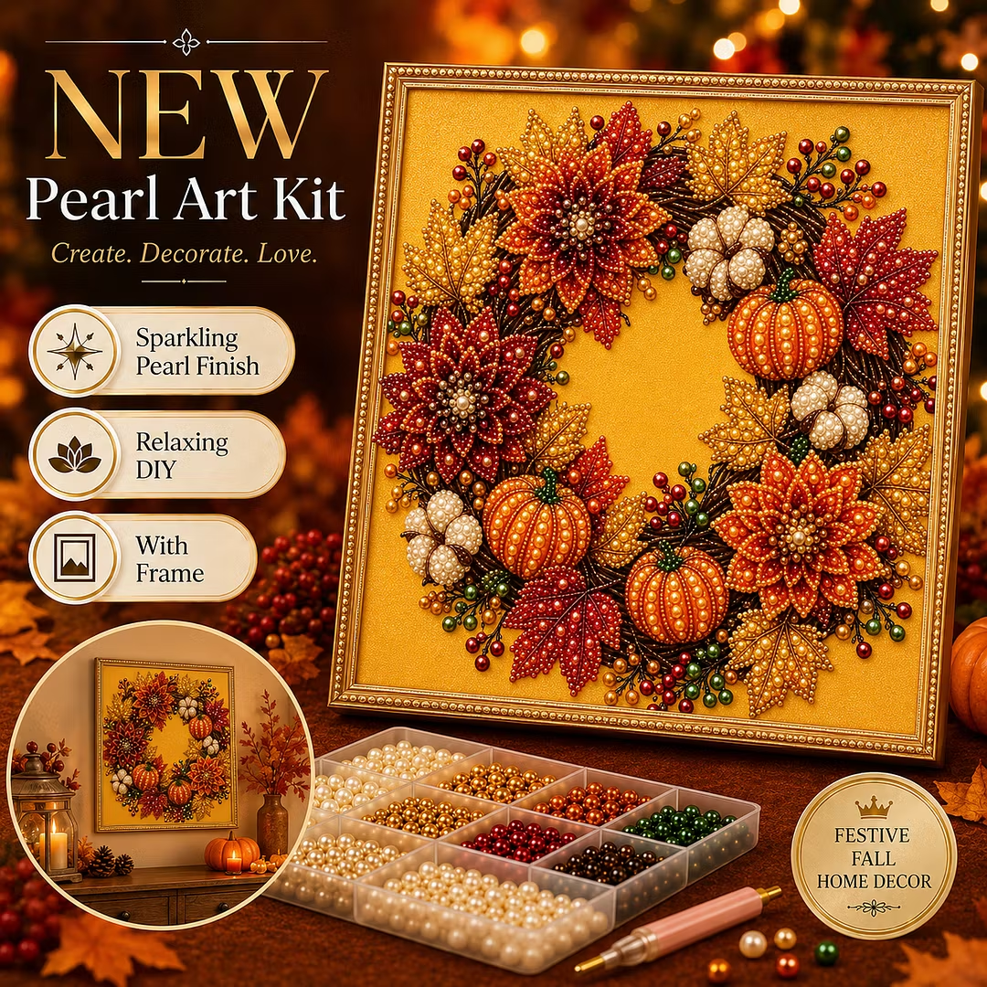 👻✨ Halloween Pearl Art DIY Kit – Create Spooky-Cute Magic