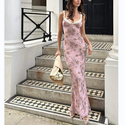 floral sleeveless dress one-step dress