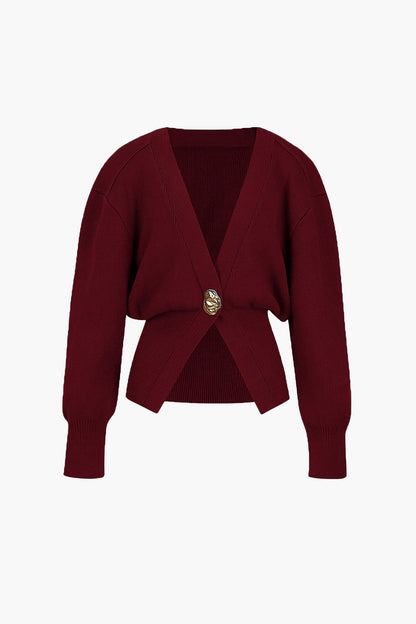 V-neck Sweater Cardigan