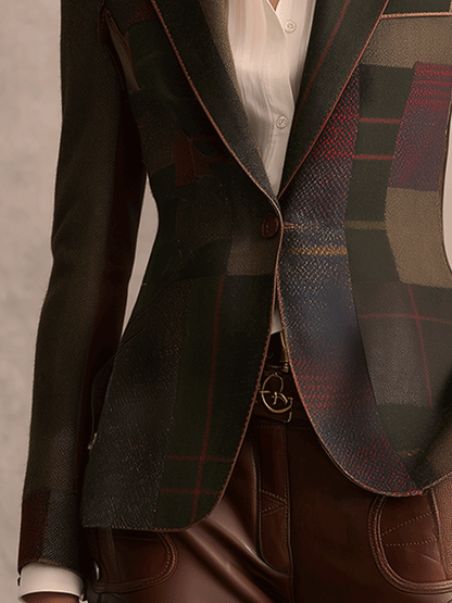 Heritage Patchwork Fitted Blazer
