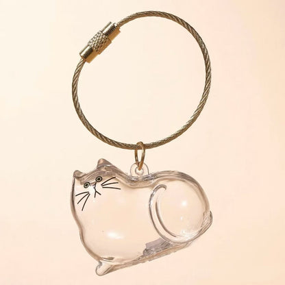 😻💕Cat Hair Collector Keychain Charm - Memorial Storage Box