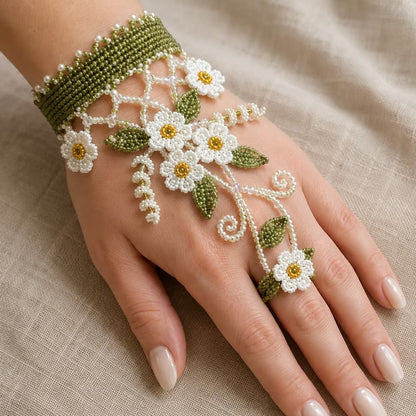 ✨ DIY Beaded Hand Bracelet Kit – Create Your Own Wearable Art