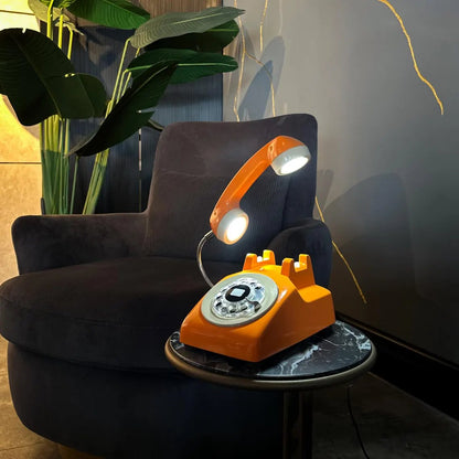 Upcycled Rotary Phone Lamp, Vintage Desk Light