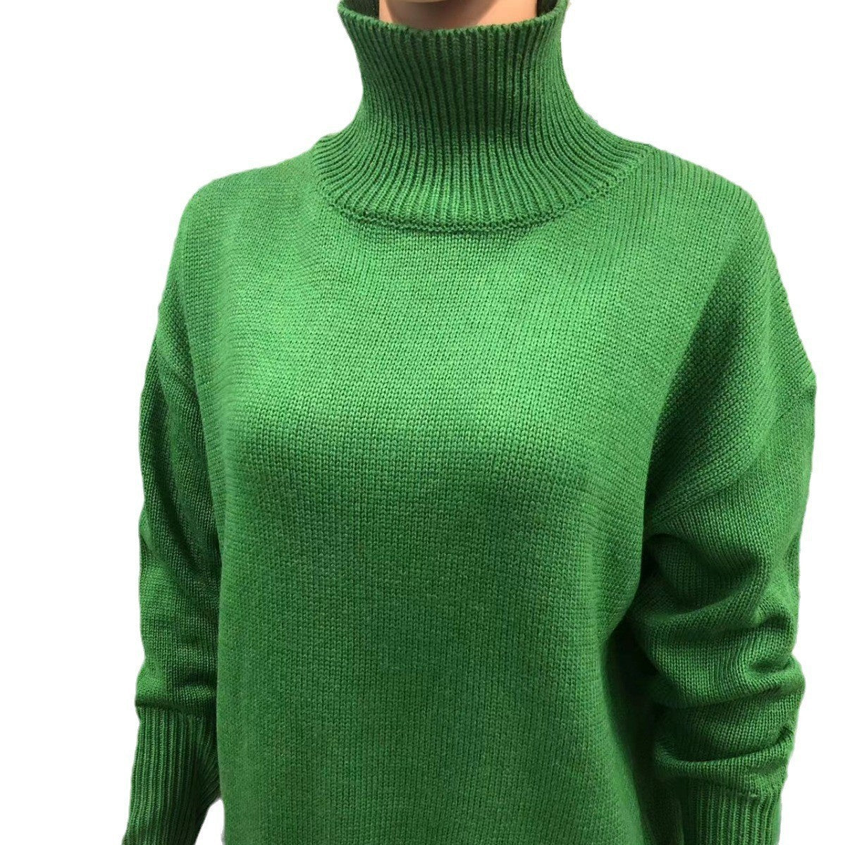 Long-sleeved Pullover Solid Color Sweater
