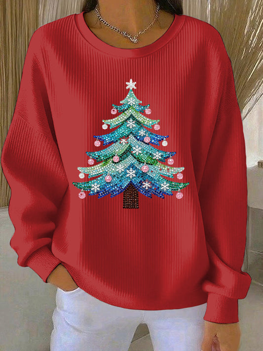 Women's Christmas Print Casual Sweatshirt