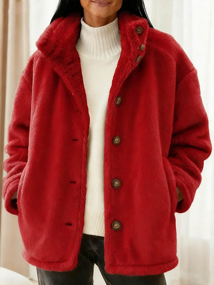 Women'S Casual Loose Solid Color Jacket