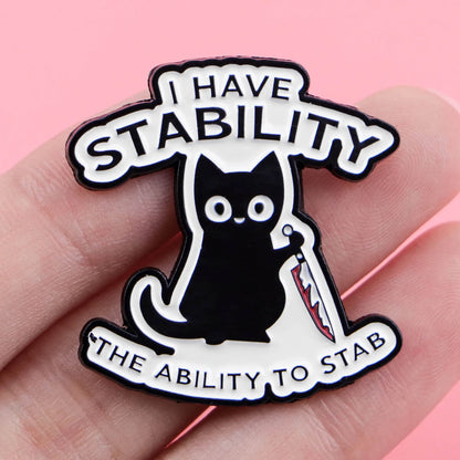 Stabby Cat Stability Pin