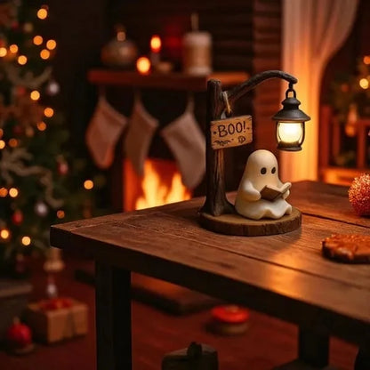👻📖Cute Ghost Reading Lantern - BOO!(✨Same as in the video)