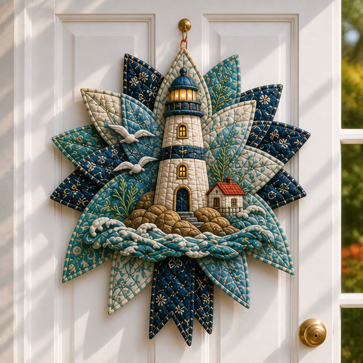 🌊 Coastal Quilted Ocean Wreath DIY Sewing Kit