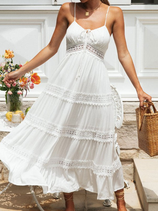 V neck maxi dress