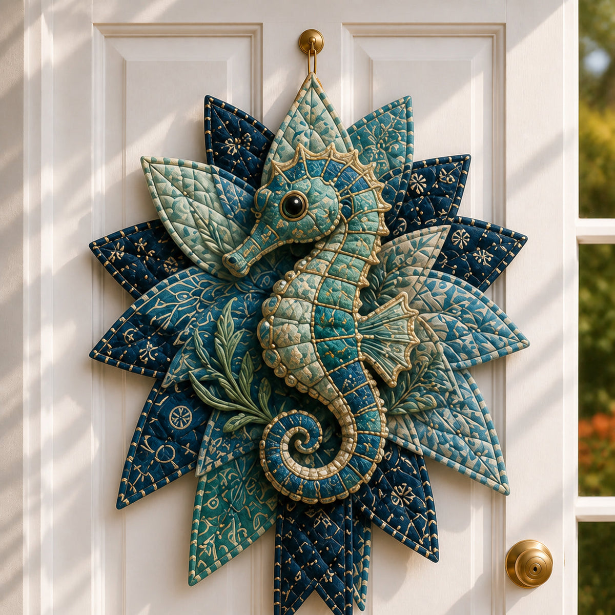 🌊 Coastal Quilted Ocean Wreath DIY Sewing Kit