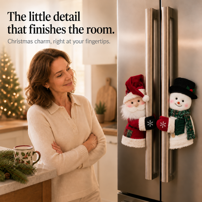 MerryKnob – Santa And Snowman Door Handle Covers