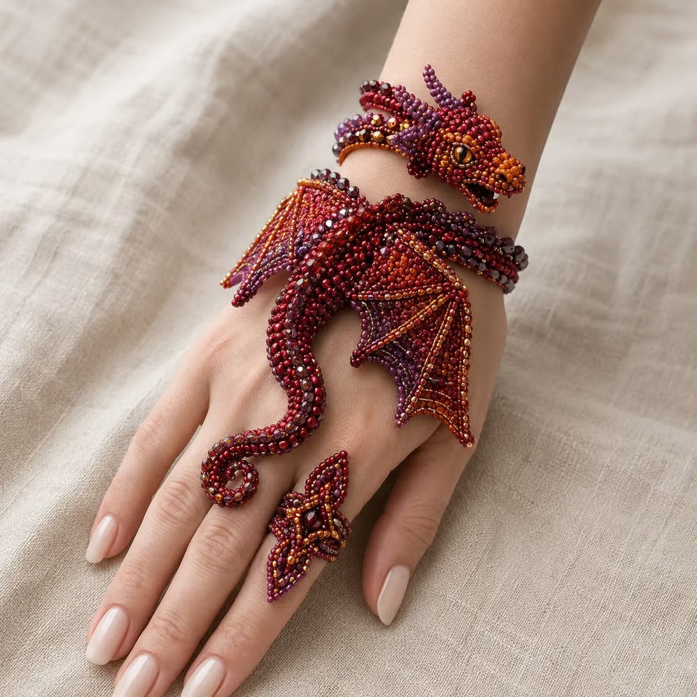 ✨ DIY Beaded Hand Bracelet Kit – Create Your Own Wearable Art