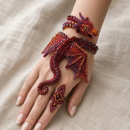 ✨ DIY Beaded Hand Bracelet Kit – Create Your Own Wearable Art