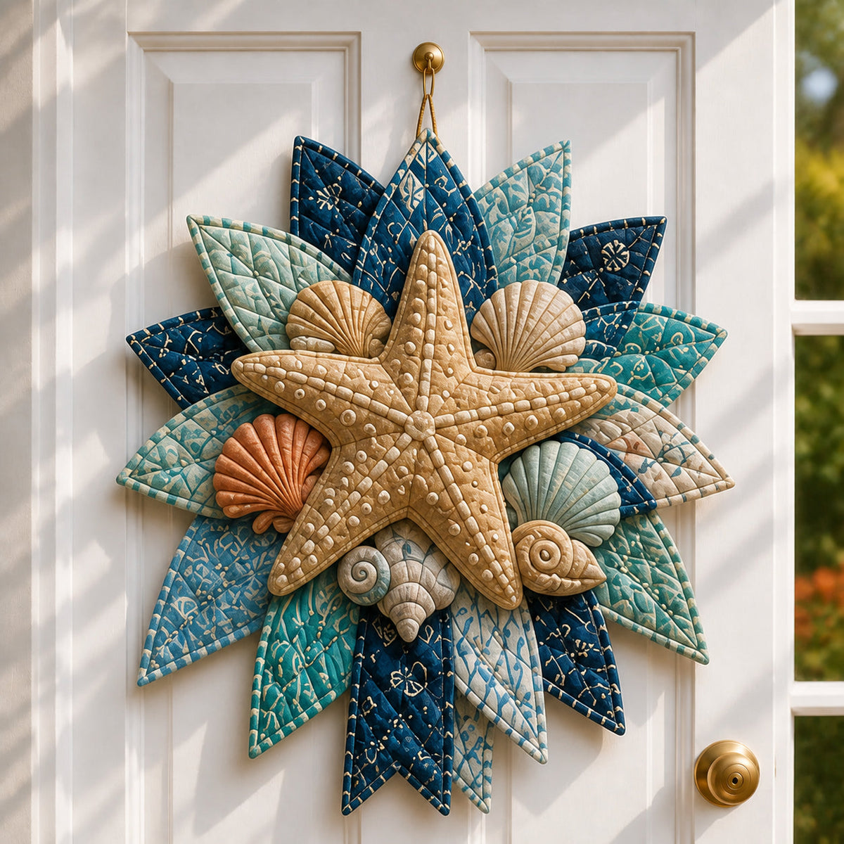 🌊 Coastal Quilted Ocean Wreath DIY Sewing Kit