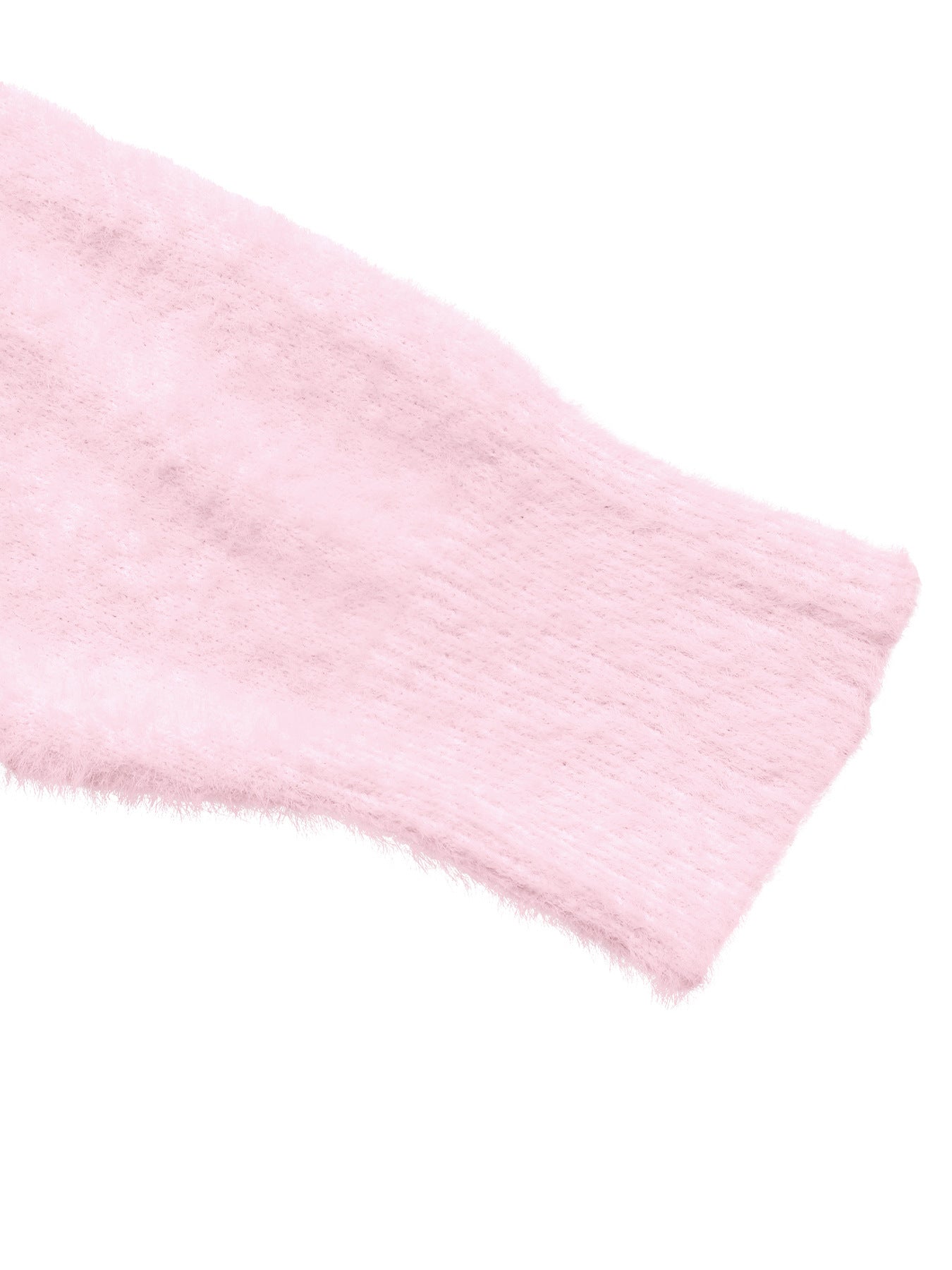 Off-Shoulder Fluffy Knit Oversized Sweater