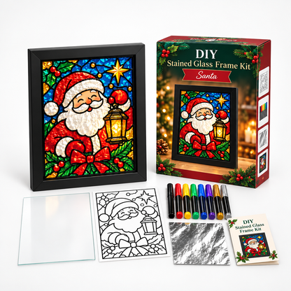 NoelGlow – Foil-Backed Christmas Stained Glass Art Kit