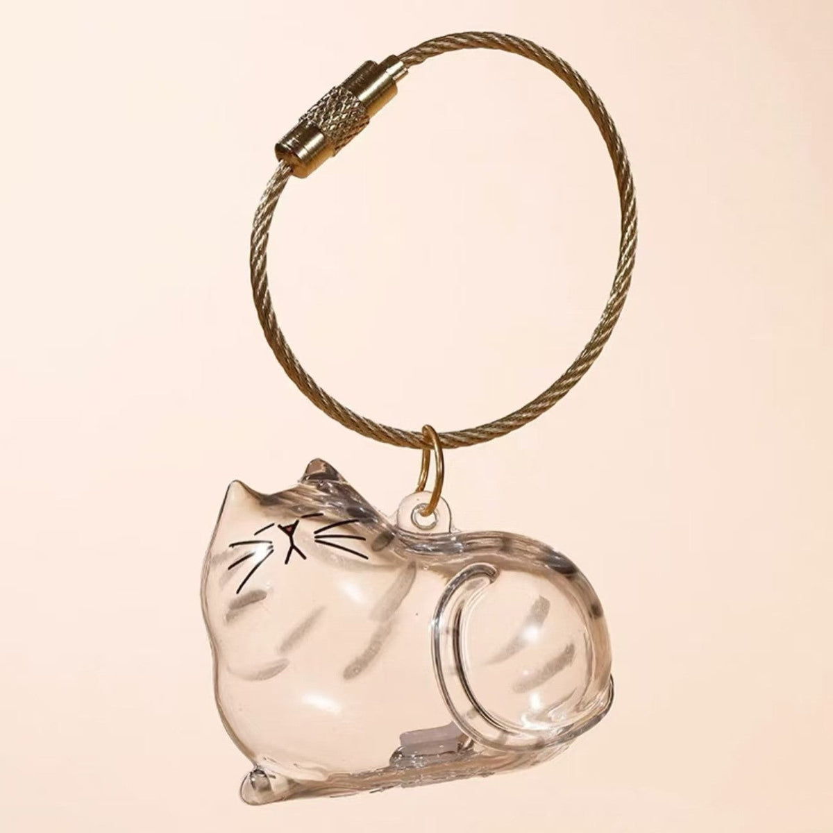 😻💕Cat Hair Collector Keychain Charm - Memorial Storage Box