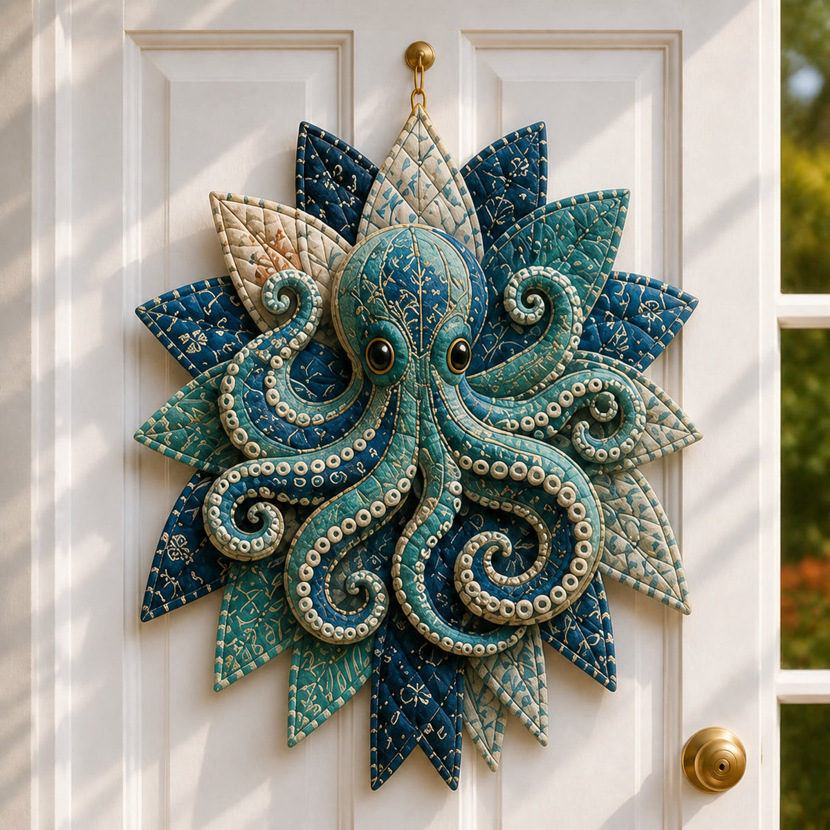 🌊 Coastal Quilted Ocean Wreath DIY Sewing Kit