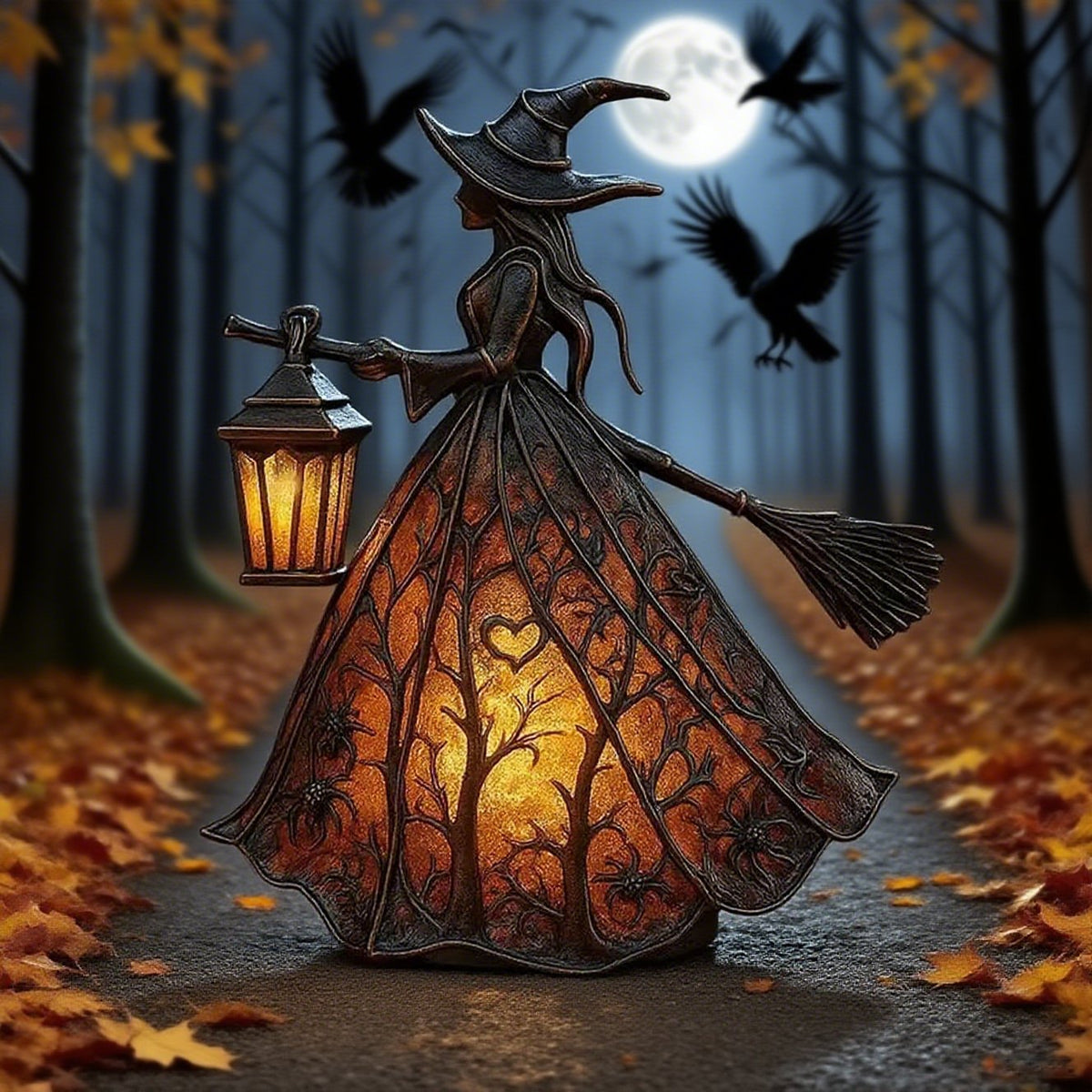 Halloween Witch Lamp
