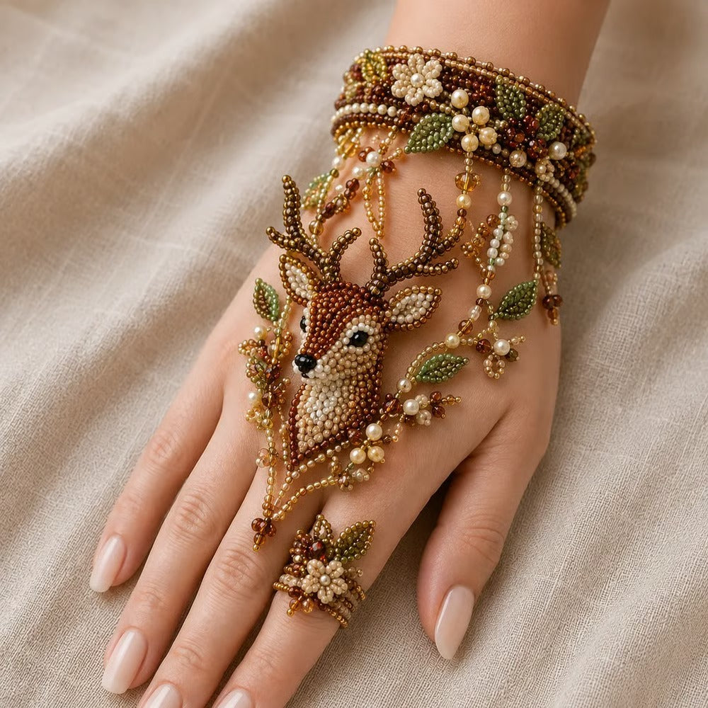 ✨ DIY Beaded Hand Bracelet Kit – Create Your Own Wearable Art