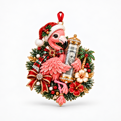 MerryMitts – Plush Animal Christmas Money Ornament