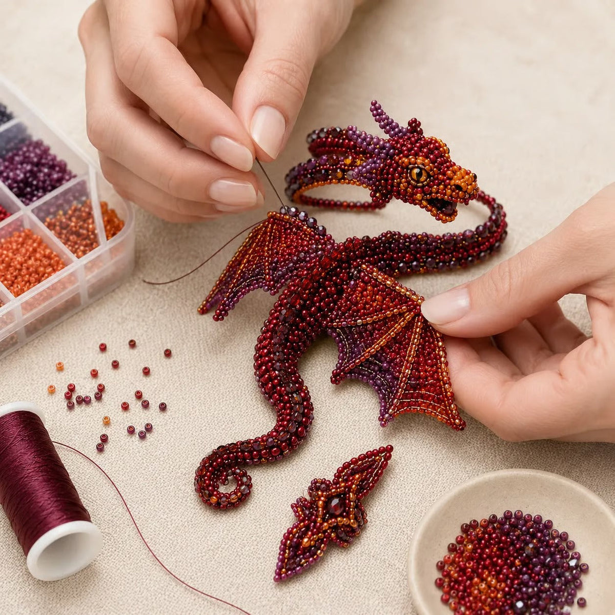 ✨ DIY Beaded Hand Bracelet Kit – Create Your Own Wearable Art