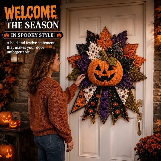 Beginner-Friendly Oversized Halloween Character Quilted Door Hanger Sewing Kit | Complete Kit with All Tools & Step-by-Step Guide Included