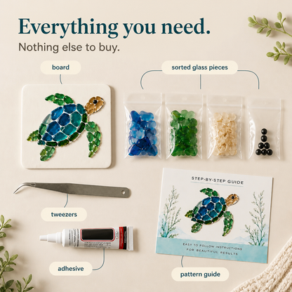 Tideglass – Ocean Sea-Glass Mosaic Kit