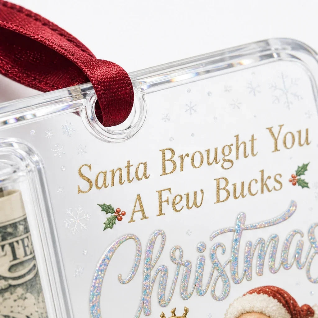 MerryNest – Clear Compartment Christmas Money Ornament
