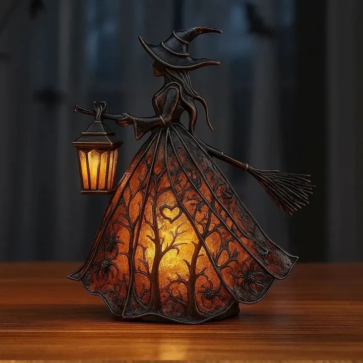 Halloween Witch Lamp
