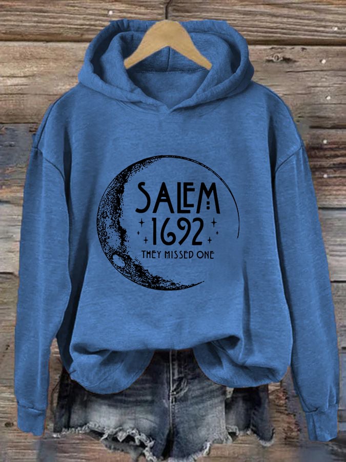 Women's Halloween Salem 1692 They Missed One Casual Hoodie
