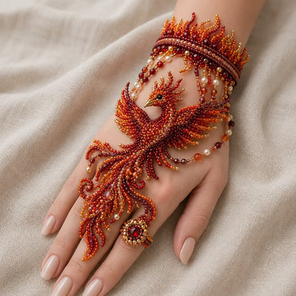 ✨ DIY Beaded Hand Bracelet Kit – Create Your Own Wearable Art