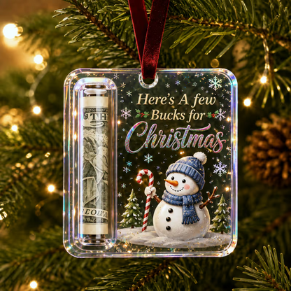 MerryNest – Clear Compartment Christmas Money Ornament