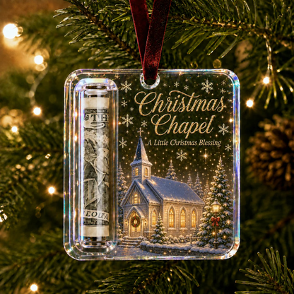MerryNest – Clear Compartment Christmas Money Ornament