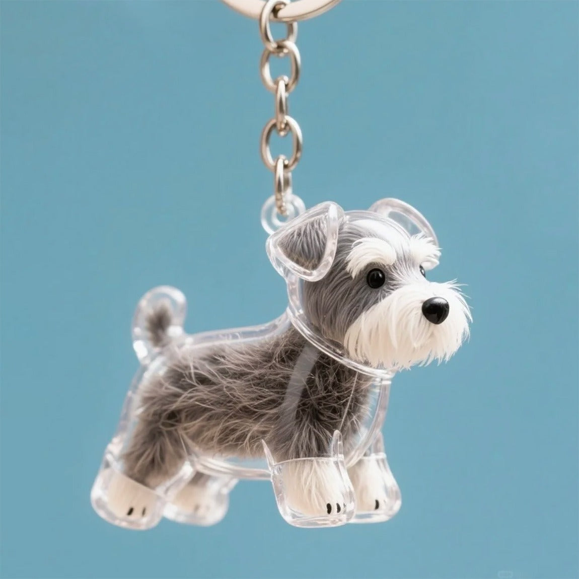 Dog Hair Collector Keychain Charm Memorial Storage Box